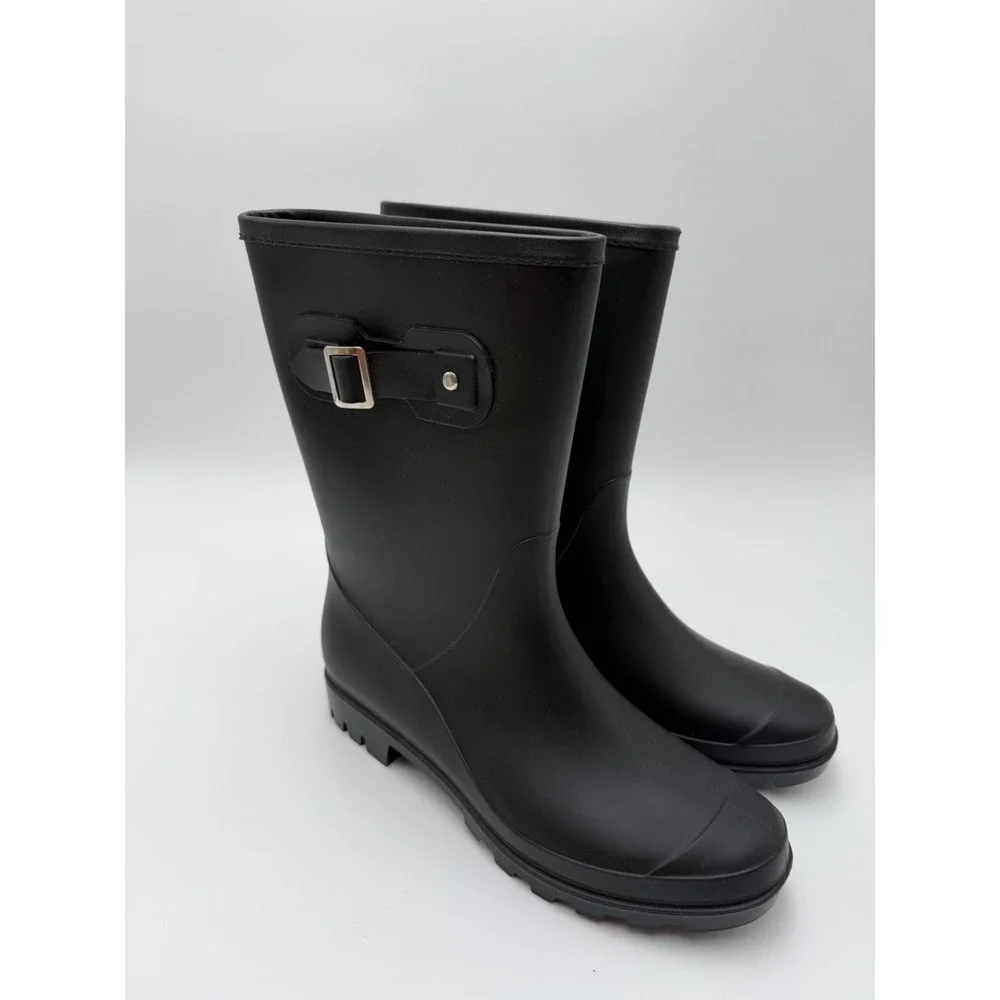 Evshine Women's Mid Calf Rain Boots Waterproof Garden Shoes EU 38  US 7.5-8
